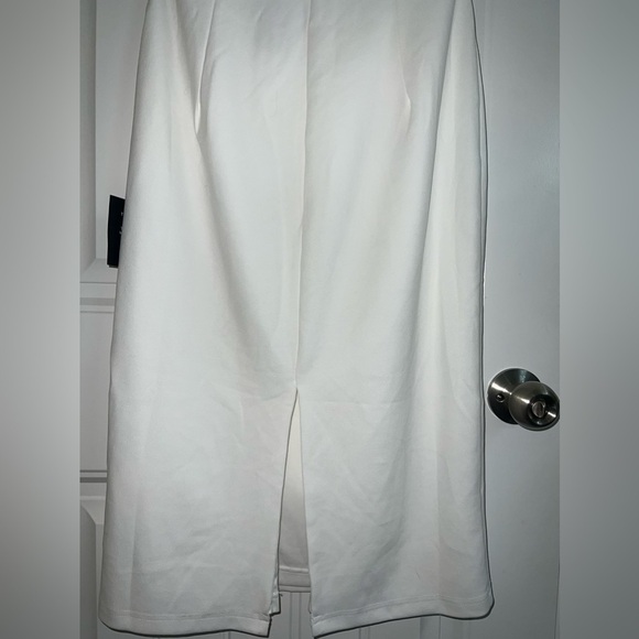 Lulu's Elegant White Midi Dress - Picture 8 of 14